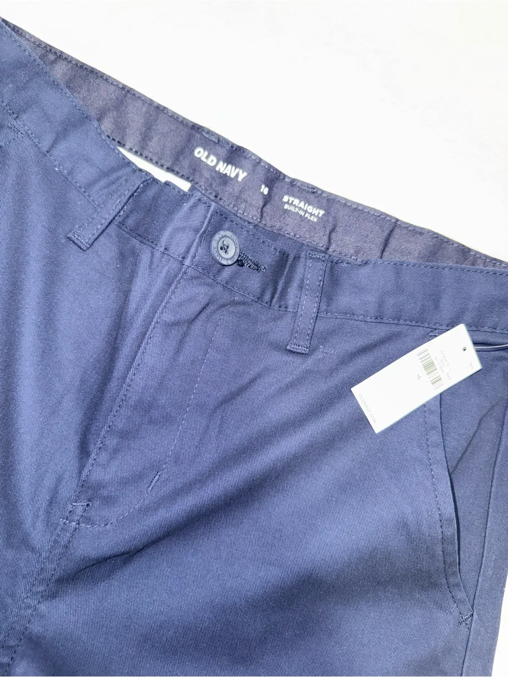 Old Navy Boys Navy Pull-On Straight Leg Pants